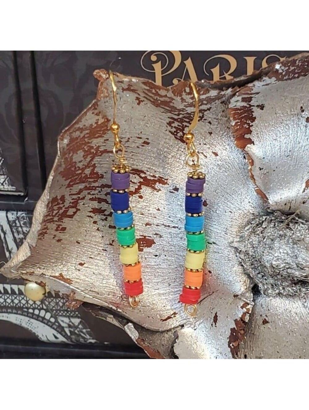 7 Chakras Yoga LGBTQ Rainbow Earrings